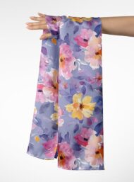 Bloom flower style with purple,pink colors - Image 3