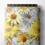 Bloom flower style with yellow,white colors