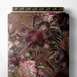 Petal flower style with pink,brown colors