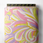 Petal flower style with pink,yellow colors