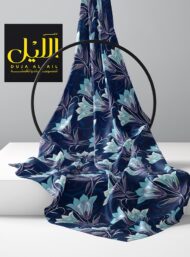 Bloom flower style with blue,white colors - Image 2