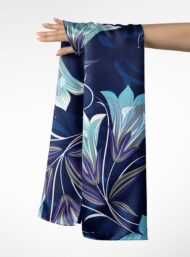 Bloom flower style with blue,white colors - Image 3