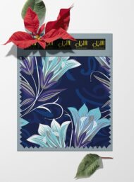 Bloom flower style with blue,white colors - Image 6