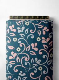 Leaf flower style with pink,grey colors