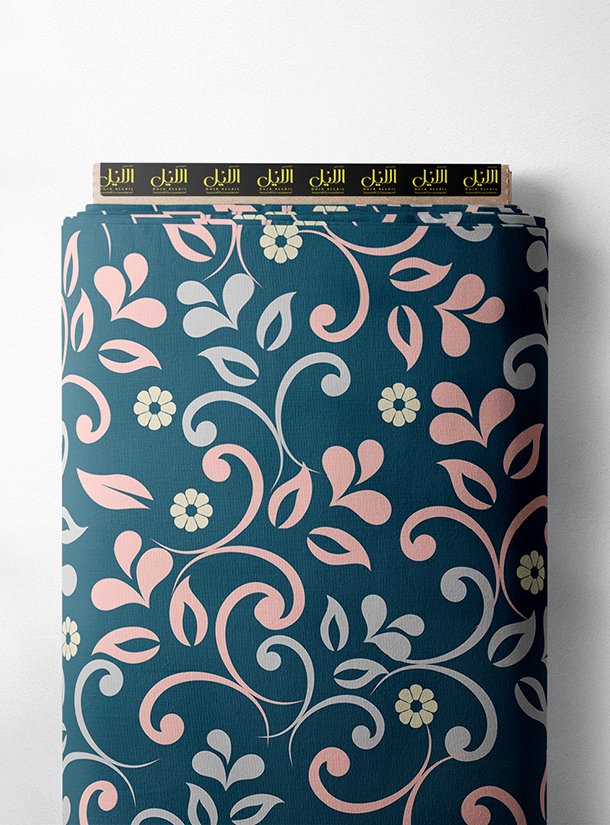 LAI02-0764_1-1.jpg Leaf flower style with pink,grey colors - Image 1