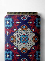 Floral mixed style with red,blue colors