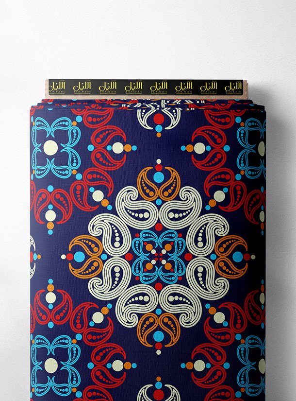 LAI02-0765_1-1.jpg Floral mixed style with red,blue colors - Image 1