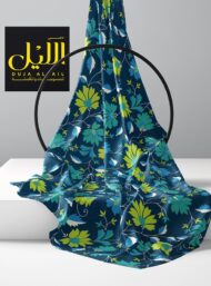 Leaf flower style with blue,green colors - Image 2