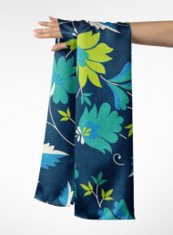 Leaf flower style with blue,green colors - Image 3