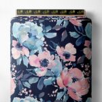 Petal flower style with pink,blue colors