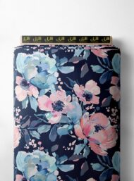 Petal flower style with pink,blue colors
