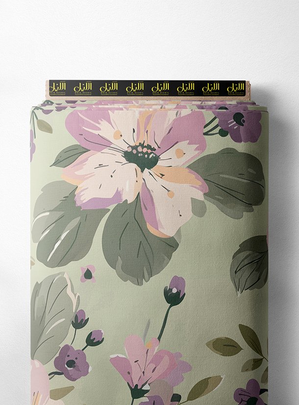 LAI02-0773_1-1.jpg Petal flower style with green,pink colors - Image 1