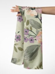 Petal flower style with green,pink colors - Image 3