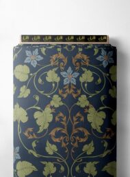 Leaf flower style with green,blue colors