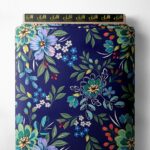 Leaf flower style with blue,green colors