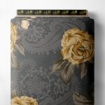 Rose flower style with brown,grey colors