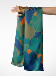 Petal flower style with green,blue colors - Image 3