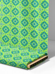 Bloom flower style with green, blue colors - Image 4