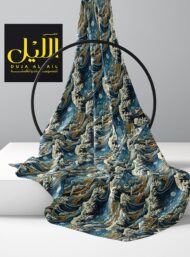 Wave ocean and sky style with blue,white colors - Image 2