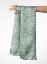 Petal flower style with green, white colors - Image 3