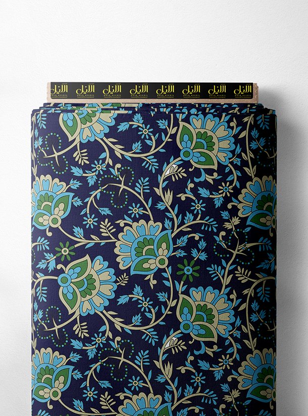 LAI02-0795_1-1.jpg Bloom flower style with blue,green colors - Image 1