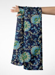 Bloom flower style with blue,green colors - Image 3