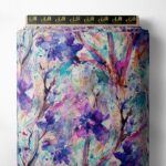 Branch flower style with purple,blue colors