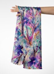 Branch flower style with purple,blue colors - Image 3