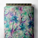 Branch flower style with green,blue colors