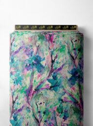 Branch flower style with green,blue colors