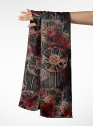 Petal flower style with red,black colors - Image 3