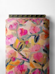 Bloom flower style with pink,orange colors