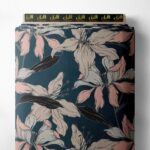 Petal flower style with pink,black colors