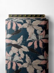 Petal flower style with pink,black colors