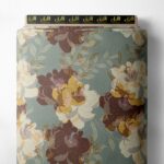 Bloom flower style with brown,yellow colors