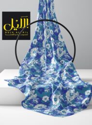 Bloom flower style with blue, white colors - Image 2