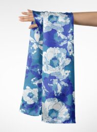 Bloom flower style with blue, white colors - Image 3