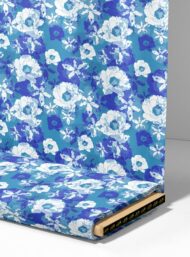 Bloom flower style with blue, white colors - Image 4