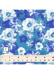 Bloom flower style with blue, white colors - Image 5