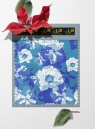 Bloom flower style with blue, white colors - Image 6