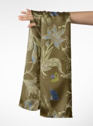 Leaf flower style with brown,blue colors - Image 3