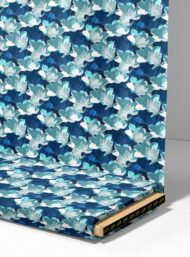 Bloom flower style with blue,white colors - Image 4