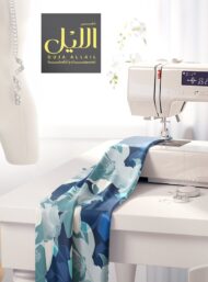 Bloom flower style with blue,white colors - Image 7