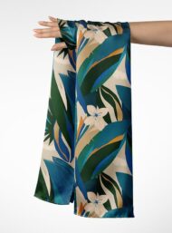 Leaf flower style with blue,green colors - Image 3