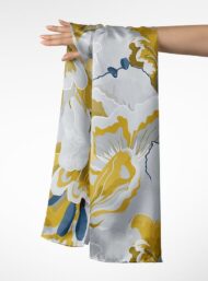 Petal flower style with yellow,grey colors - Image 3