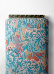 Petal flower style with blue,red colors