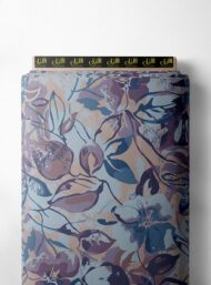 Leaf flower style with blue,purple colors