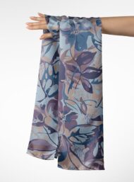 Leaf flower style with blue,purple colors - Image 3