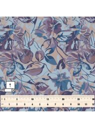 Leaf flower style with blue,purple colors - Image 5