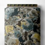 Rose flower style with grey,yellow colors